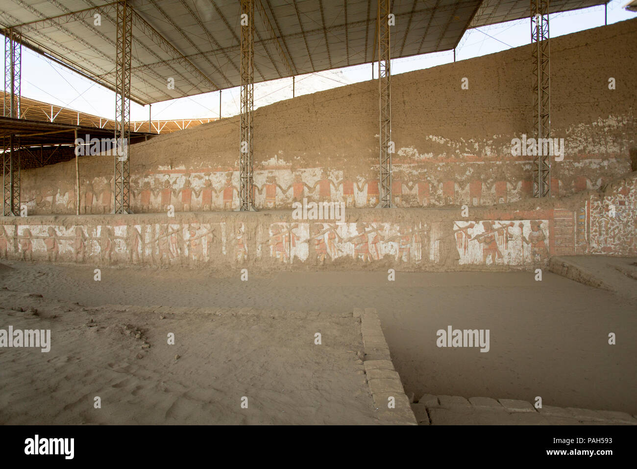 El Brujo sito archeologico vicino a Trujillo, Perù, Sud America Foto Stock