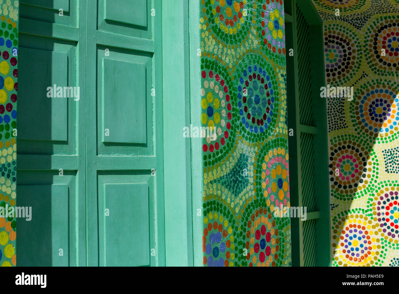 La street art di Los Roques isole, Venezuela Foto Stock
