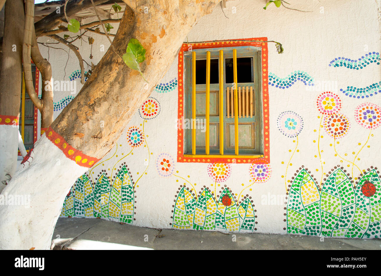 Colorato la street art, Venezuela Foto Stock