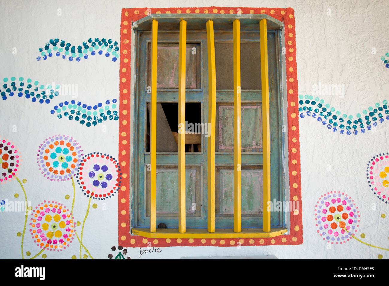 La street art di Los Roques, Venezuela Foto Stock