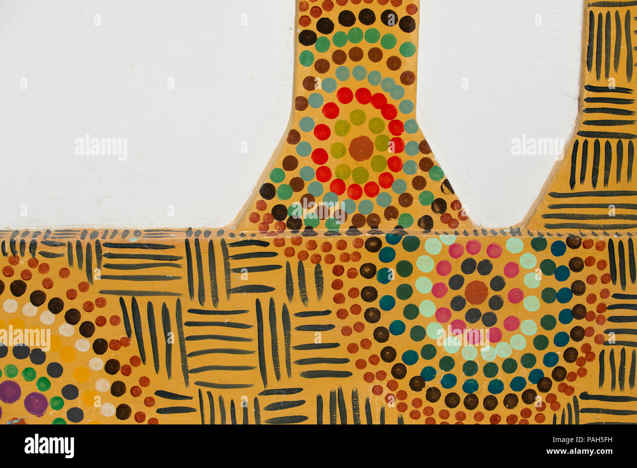 Close up wall art di Los Roques, Venezuela Foto Stock