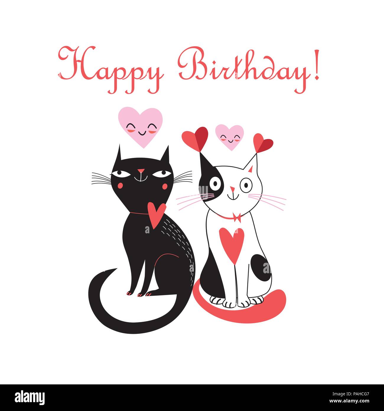 Modello Gatto Auguri di Compleanno Verde | PosterMyWall