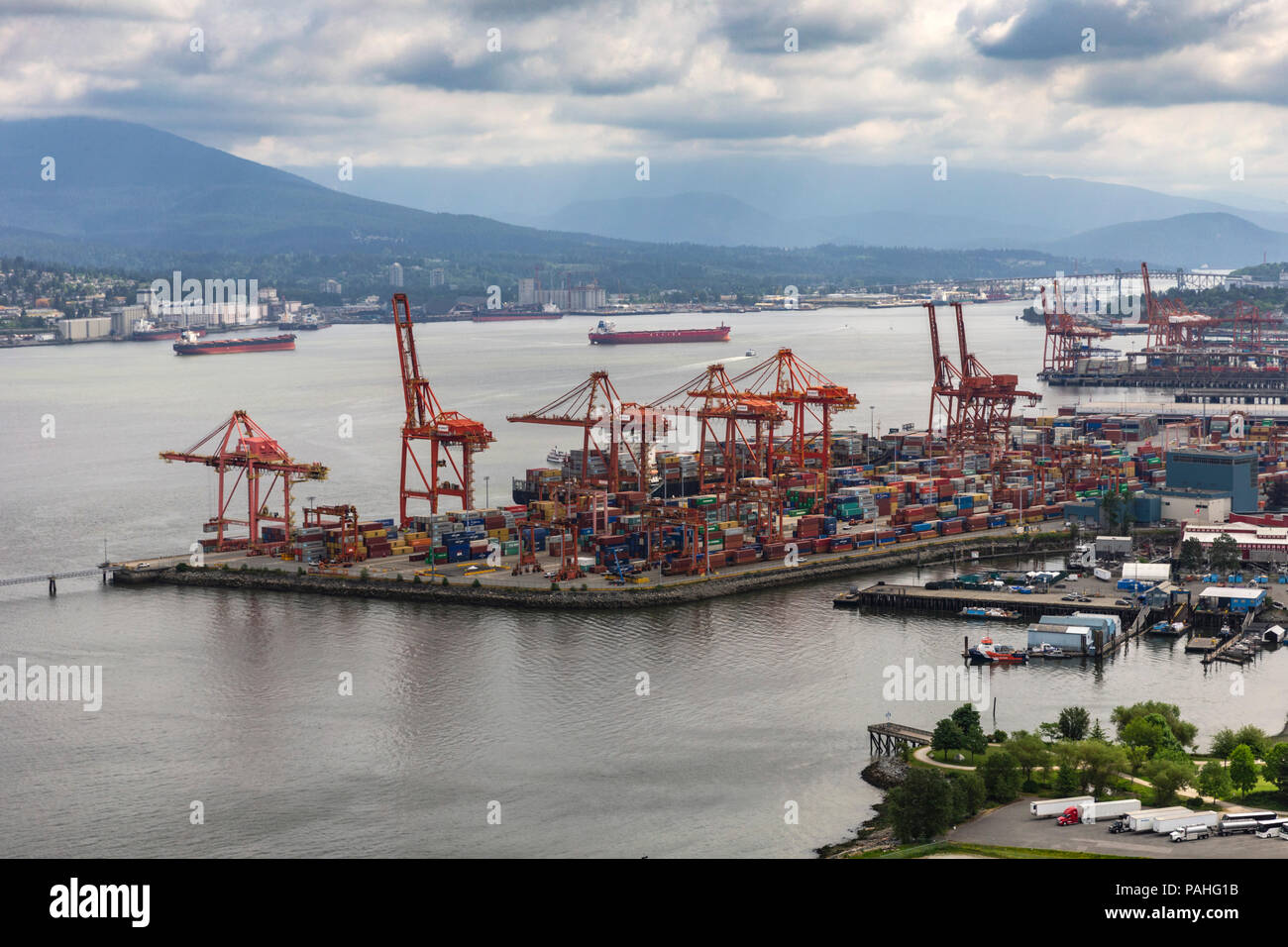 Porto di Vancouver, British Columbia, Canada, domenica 27 maggio, 2018. Foto Stock