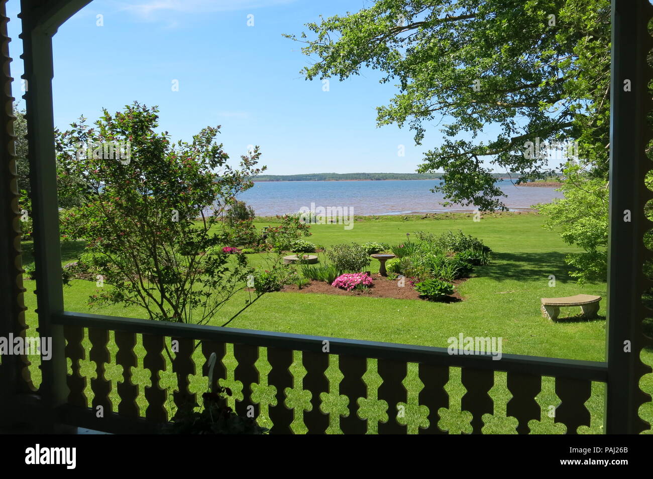 Beaconsfield casa storica (1877), con la sua splendida vista sul mare, è un meraviglioso esempio di elegante architettura vittoriana; Charlottetown, PEI Foto Stock