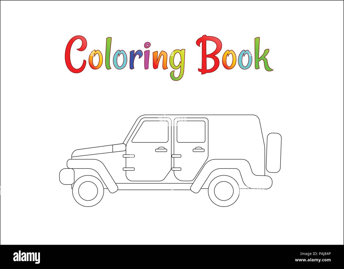 Safari wrangler. Pagine da colorare per bambini illustrazione vettoriale EPS 10. Illustrazione Vettoriale