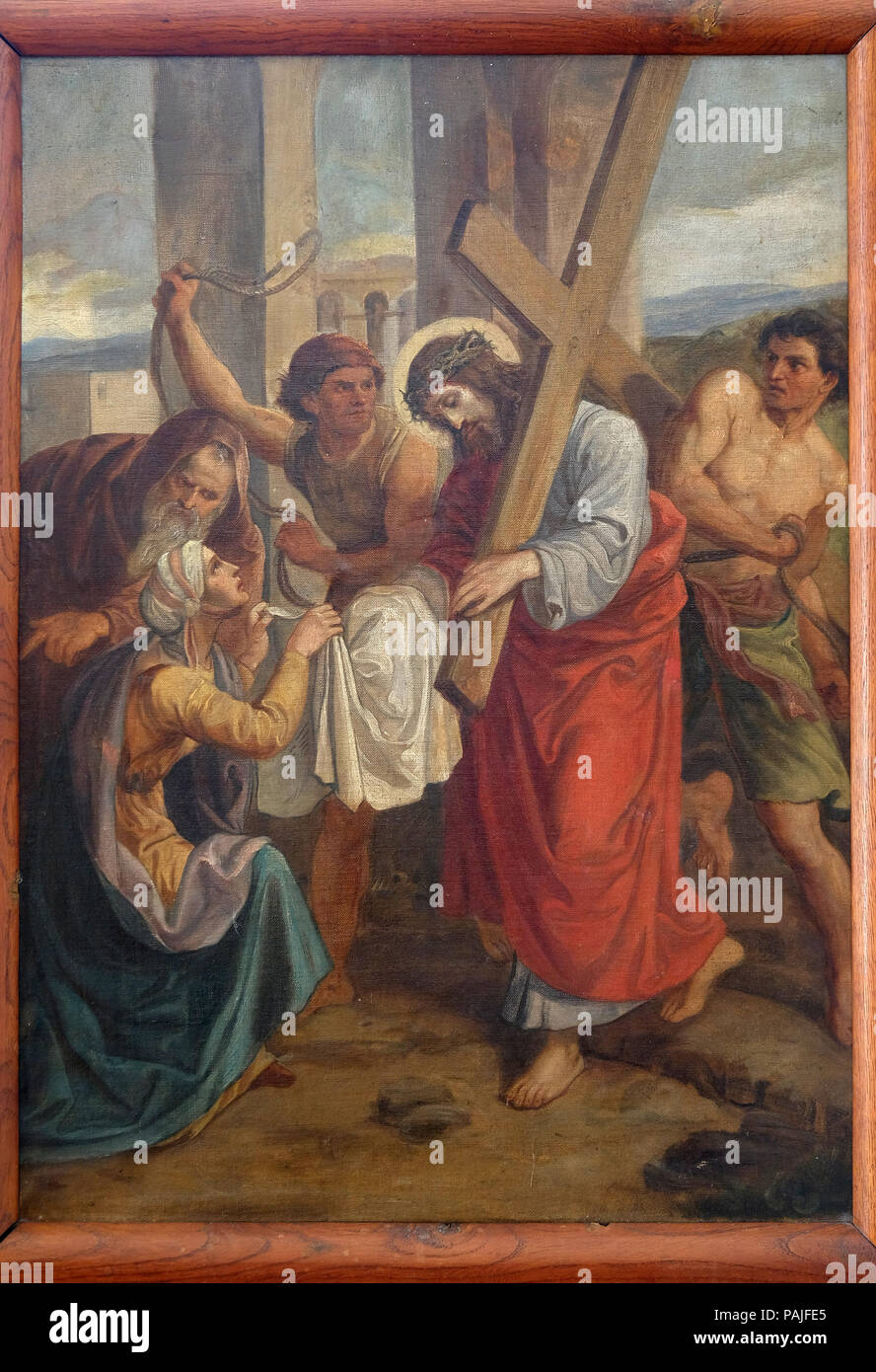La Veronica Asciuga Il Volto Di Gesù Vangelo 6 stazioni della Via Crucis, La Veronica asciuga il volto di Gesù