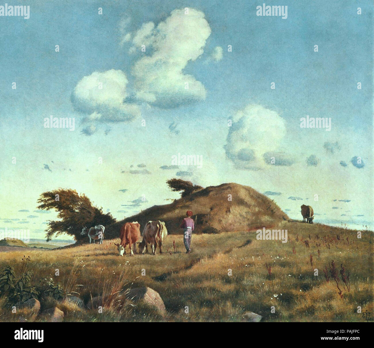 Lundbye Johan Thomas - Paesaggio autunnale - Hankehoj vicino Vallekilde Foto Stock