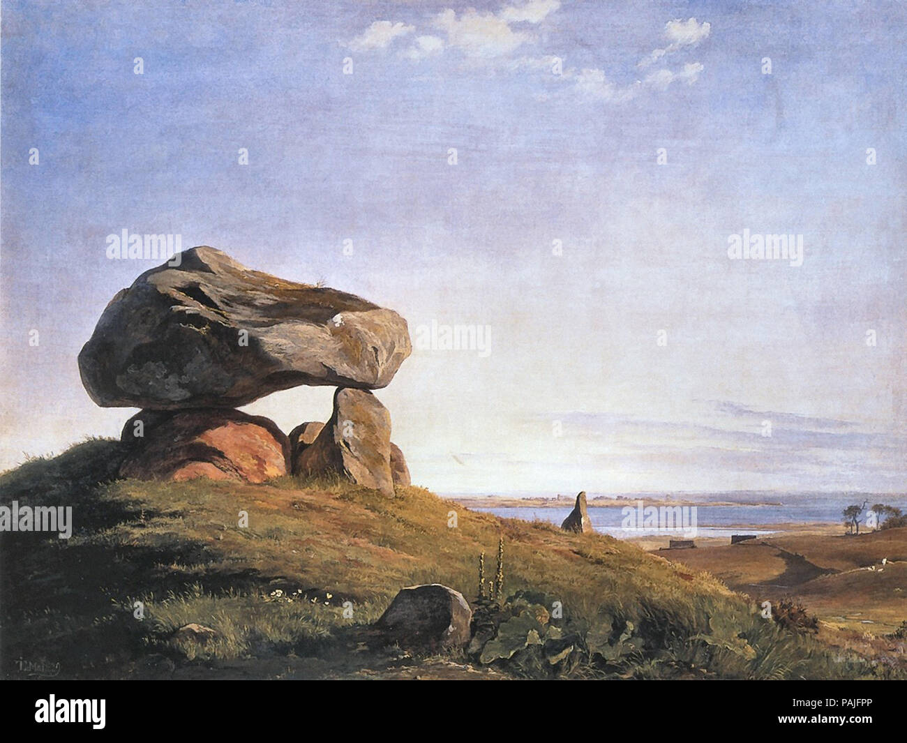 Lundbye Johan Thomas - Dolmen a Taklev Foto Stock