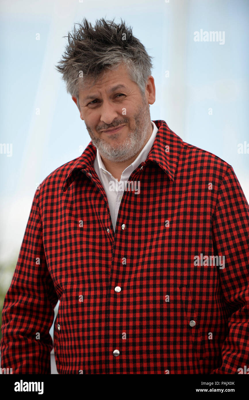 Settantunesima Cannes Film Festival: direttore Christophe Honore qui per la promozione del film ÒSorry AngelÓ (francese: "Plaire, Aimer et courir vite'), su 20 Foto Stock