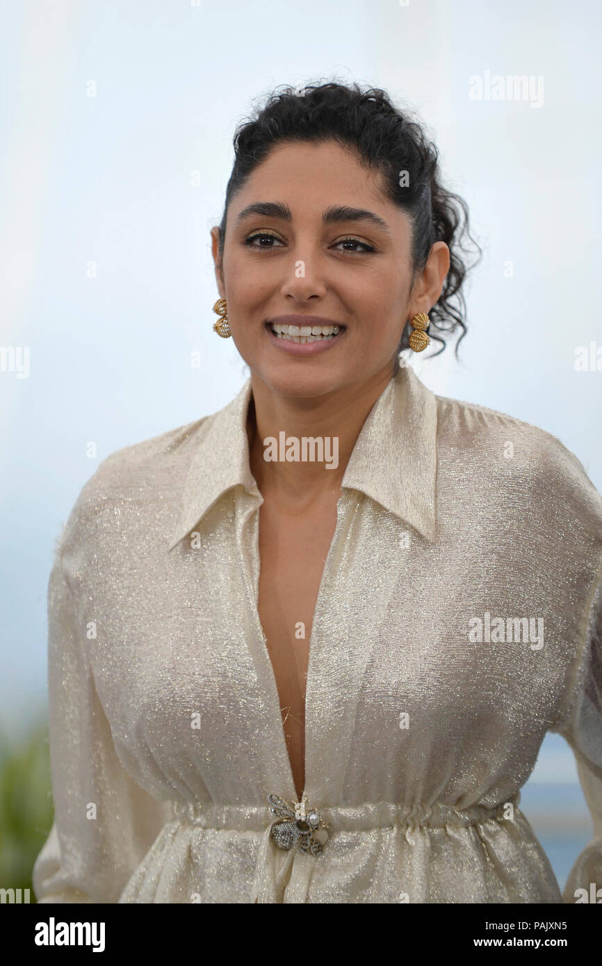 Settantunesima Cannes Film Festival: attrice Golshifteh Farahani qui per la promozione del film ÒGirls del SunÓ (francese: "Les Filles du soleil"), su 2018 Foto Stock