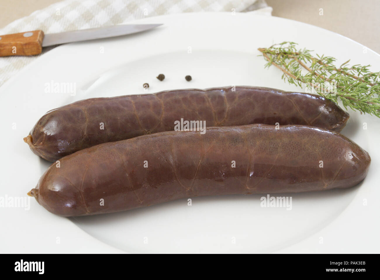 sanguinaccio Foto Stock