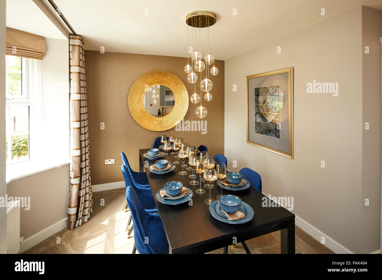 David Wilson case di aprire la presentazione case per loro Lightfoot Prato allo sviluppo nel nord Preston, Lancashire. Nella foto la Winstone show home Foto Stock