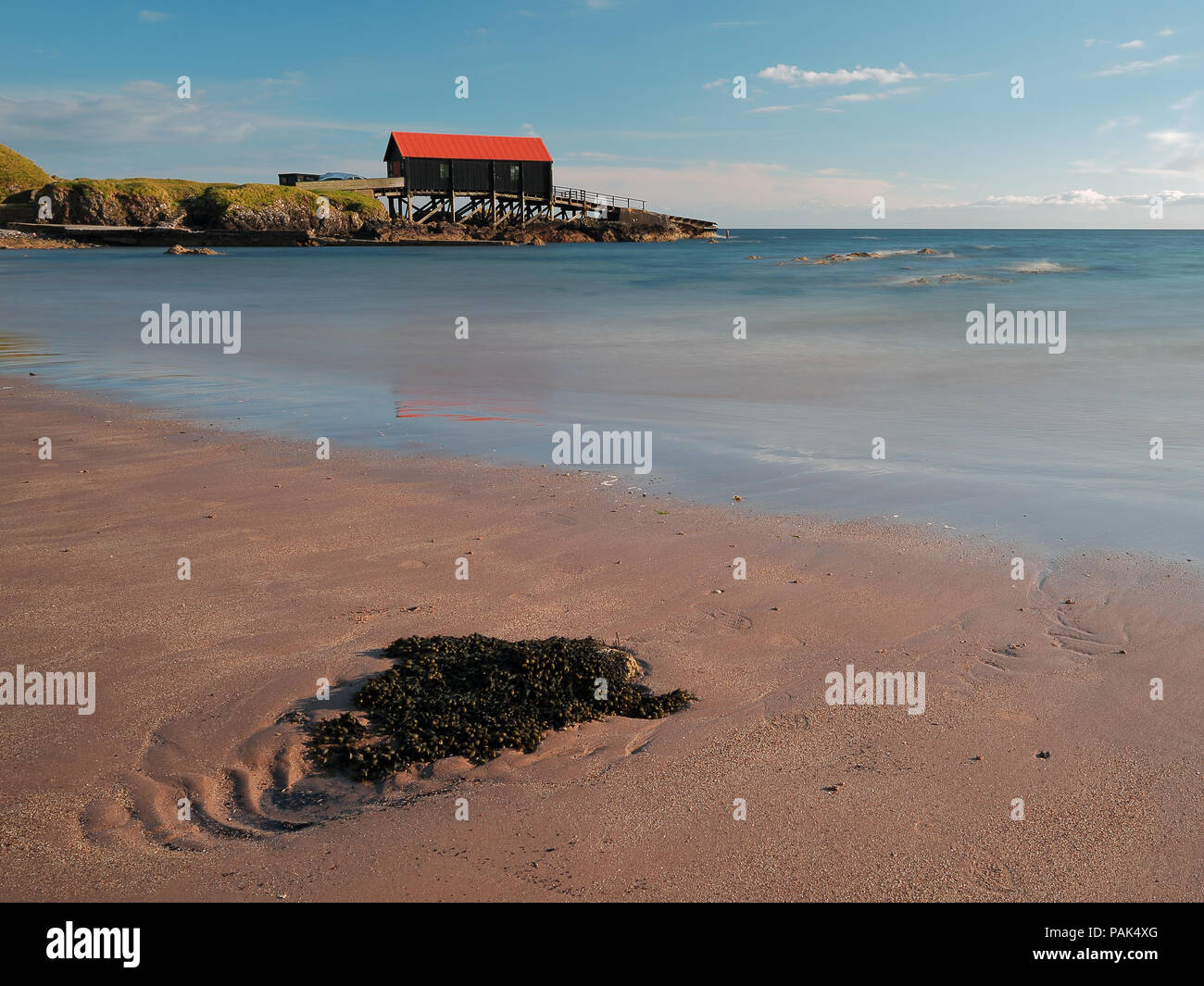 Dunaverty Bay Boathouse Foto Stock