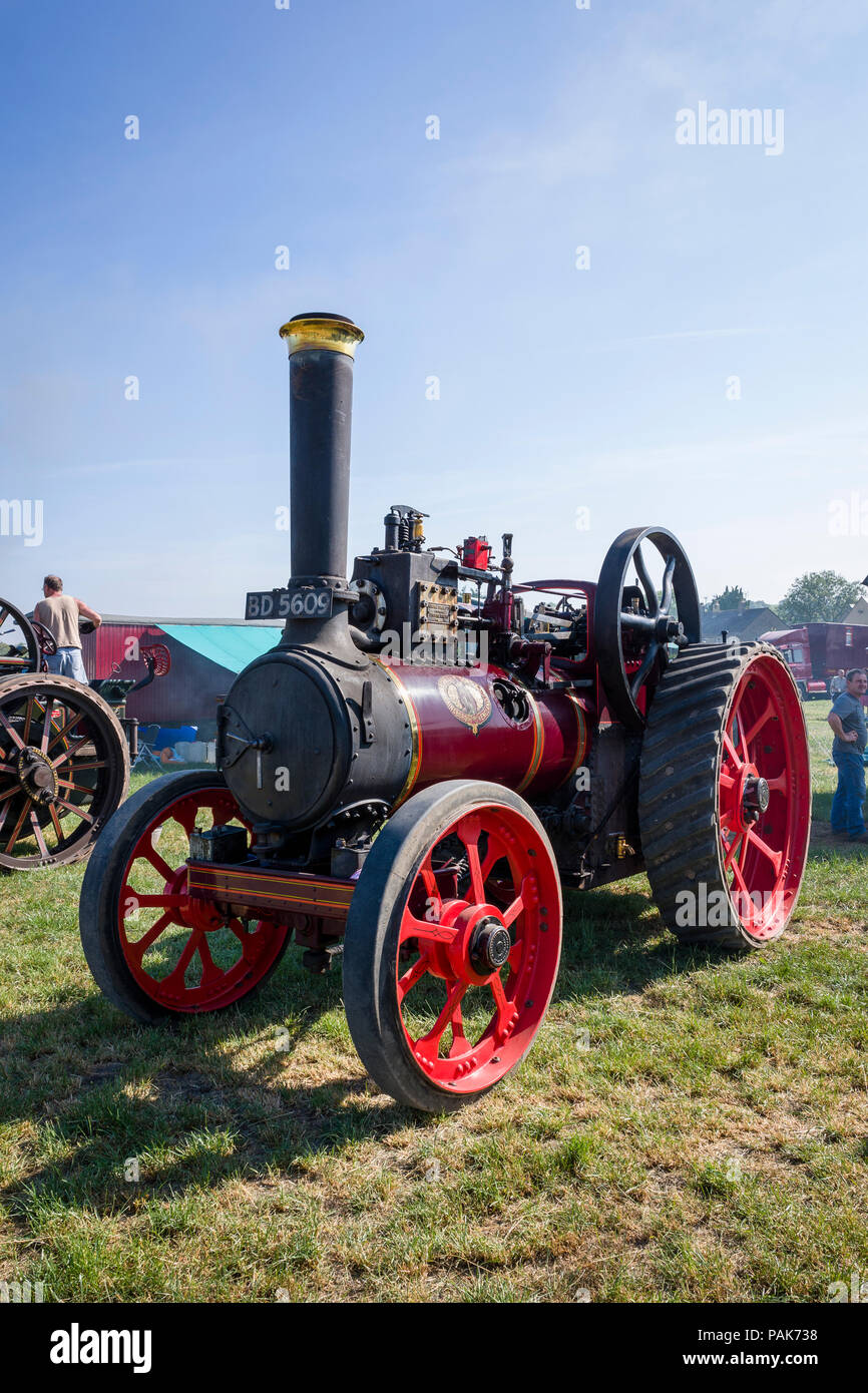 Marshall scopo generale motore a vapore in un evento pubblico a Heddington Wiltshire, Inghilterra REGNO UNITO Foto Stock