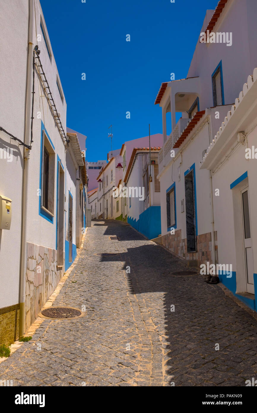 Il settore della pesca e il villaggio vacanze di salpe, Algarve, PORTOGALLO Foto Stock