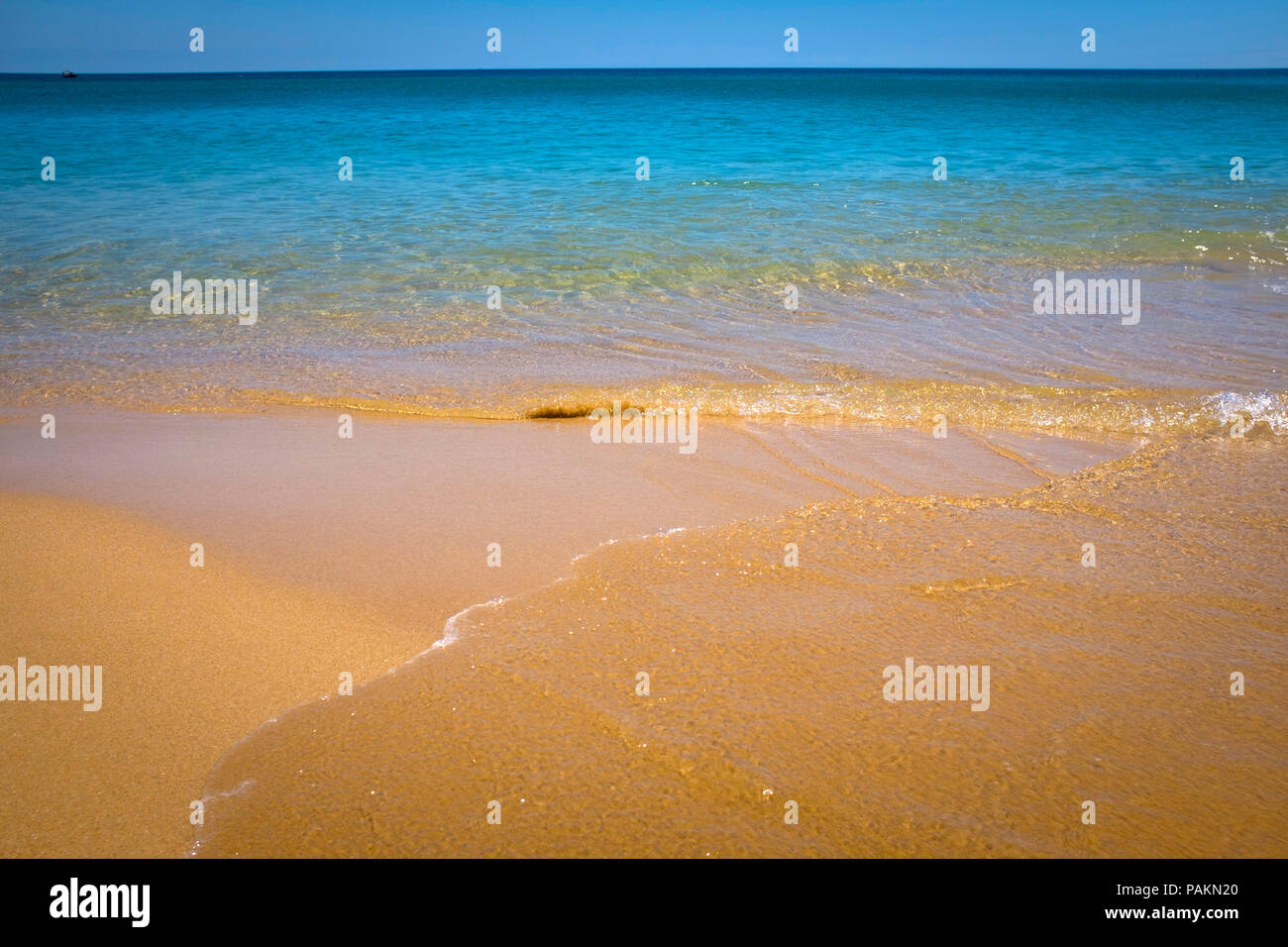 Il mare alla pesca e villaggio vacanze di salpe, Algarve, PORTOGALLO Foto Stock