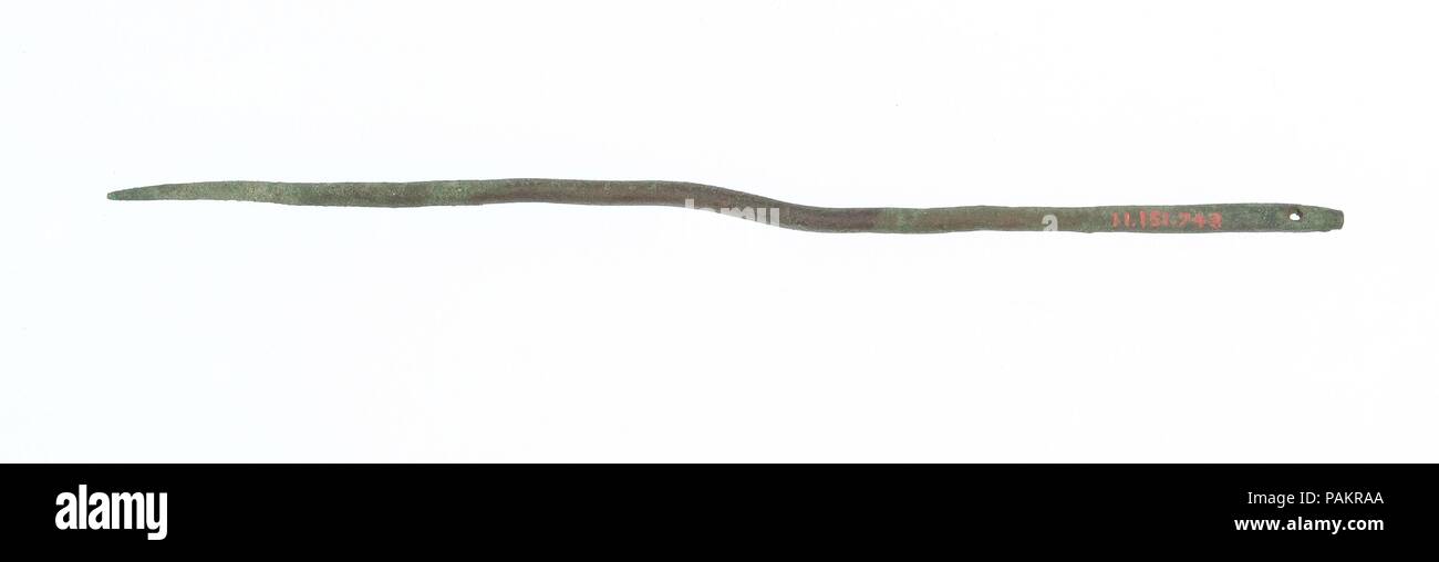 Ago. Dimensioni: l. 10,7 cm (4 3/16 in.). Dynasty: Dynasty 19-20. Data: ca. 1295-1070 A.C. Museo: Metropolitan Museum of Art di New York, Stati Uniti d'America. Foto Stock