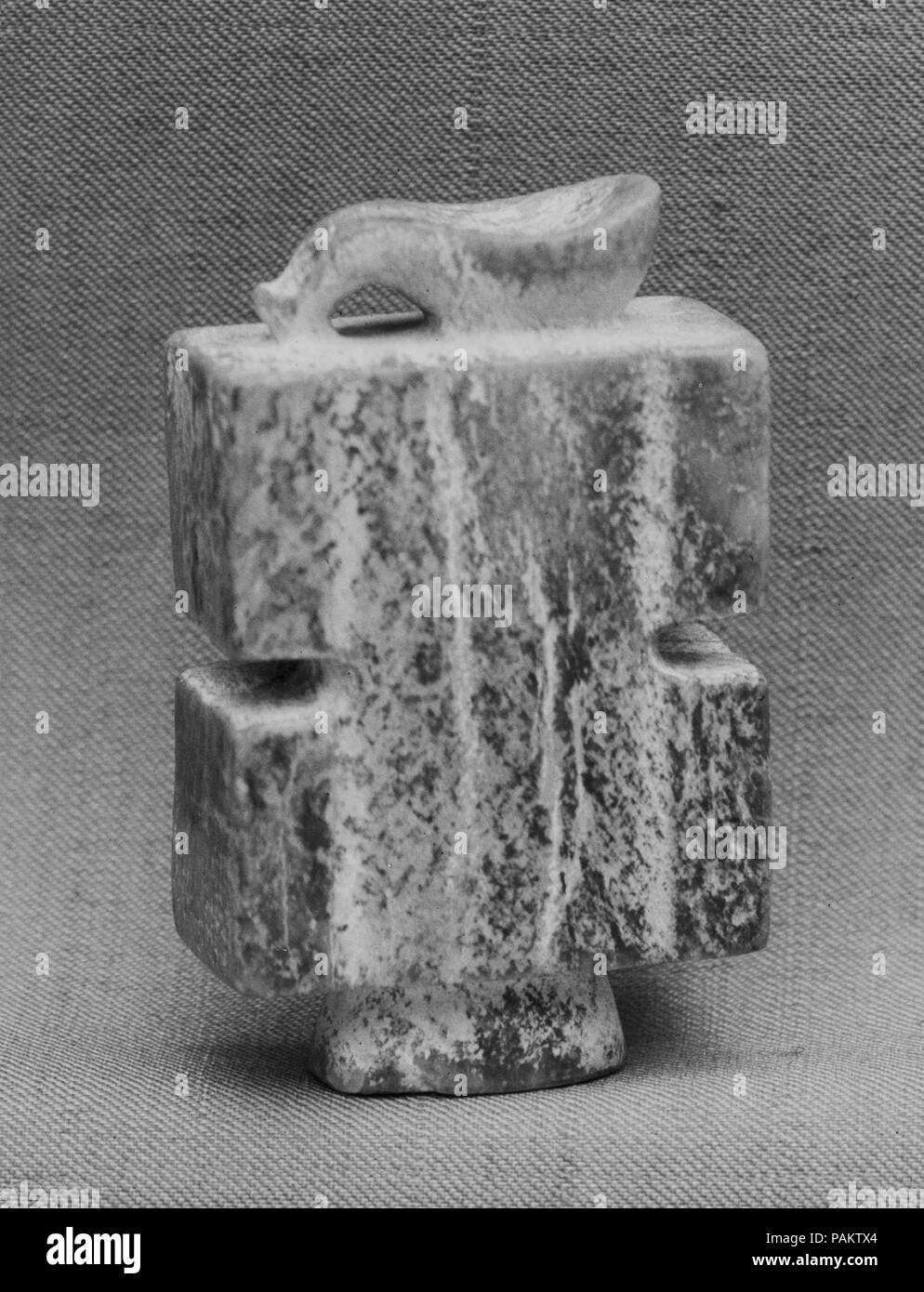 Tallone. Cultura: la Cina. Dimensioni: H. 1 5/16 in. (3.3 cm); W. 13/16 in. (2.1 cm); D. 3/8 in. (1 cm). Museo: Metropolitan Museum of Art di New York, Stati Uniti d'America. Foto Stock
