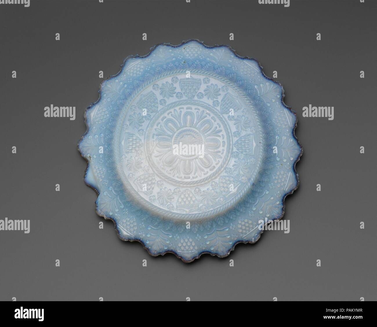 Piatto. Cultura: American. Dimensioni: diam. 5 3/4 in. (14,6 cm). Data: 1830-35. Museo: Metropolitan Museum of Art di New York, Stati Uniti d'America. Foto Stock