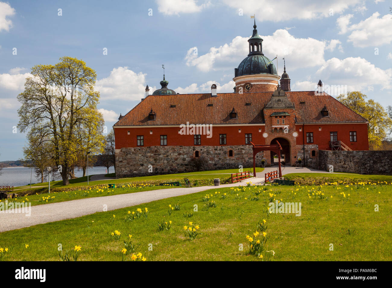 Schloß Gripsholm a Mariefred Foto Stock