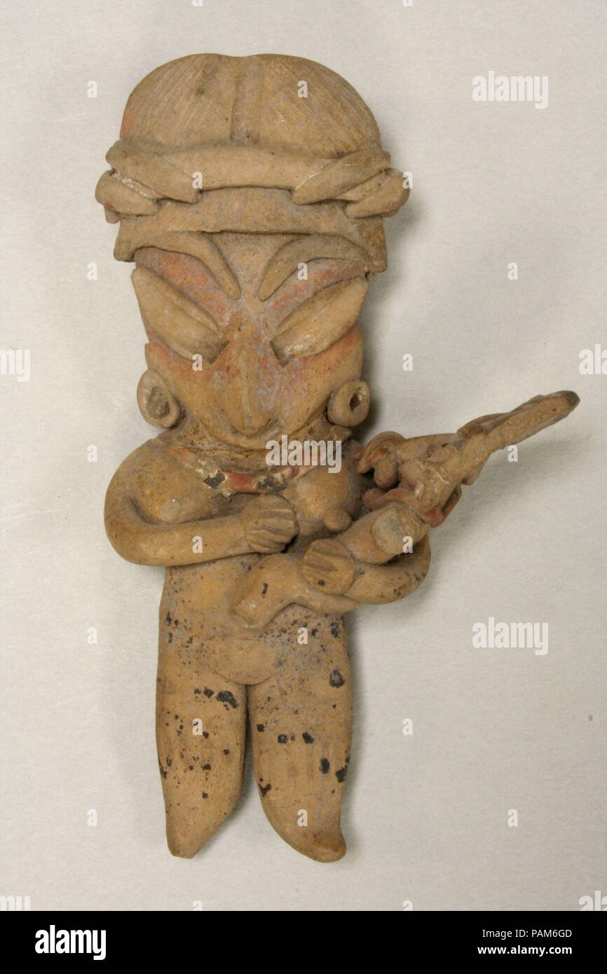 Figura femminile. Cultura: Chupicuaro. Dimensioni: H. 3 11/16 x W. 2 1/4 x D. 7/8 in. (9,4 x 5,7 x 2,2 cm). Data: 3° secolo a.c.-A.D. Iv secolo. Museo: Metropolitan Museum of Art di New York, Stati Uniti d'America. Foto Stock Figura femminile. Cultura: Chupicuaro. Dimensioni: H. 3 11/16 x W. 2 1/4 x D. 7/8 in. (9,4 x 5,7 x 2,2 cm). Data: 3° secolo a.c.-A.D. Iv secolo. Museo: Metropolitan Museum of Art di New York, Stati Uniti d'America. Foto Stock