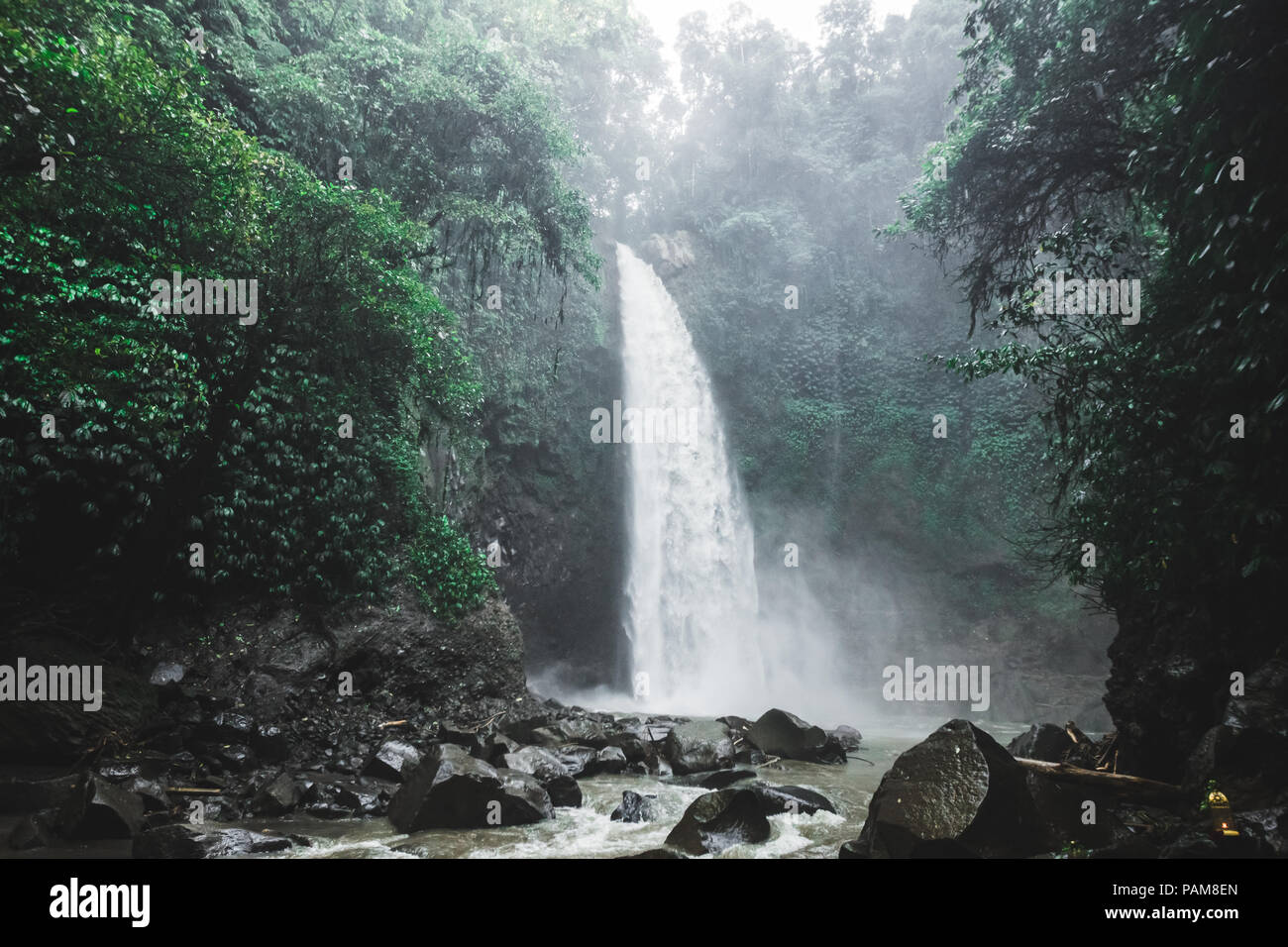 Cascata Bali Nung-Nung nella giungla profonda Foto Stock