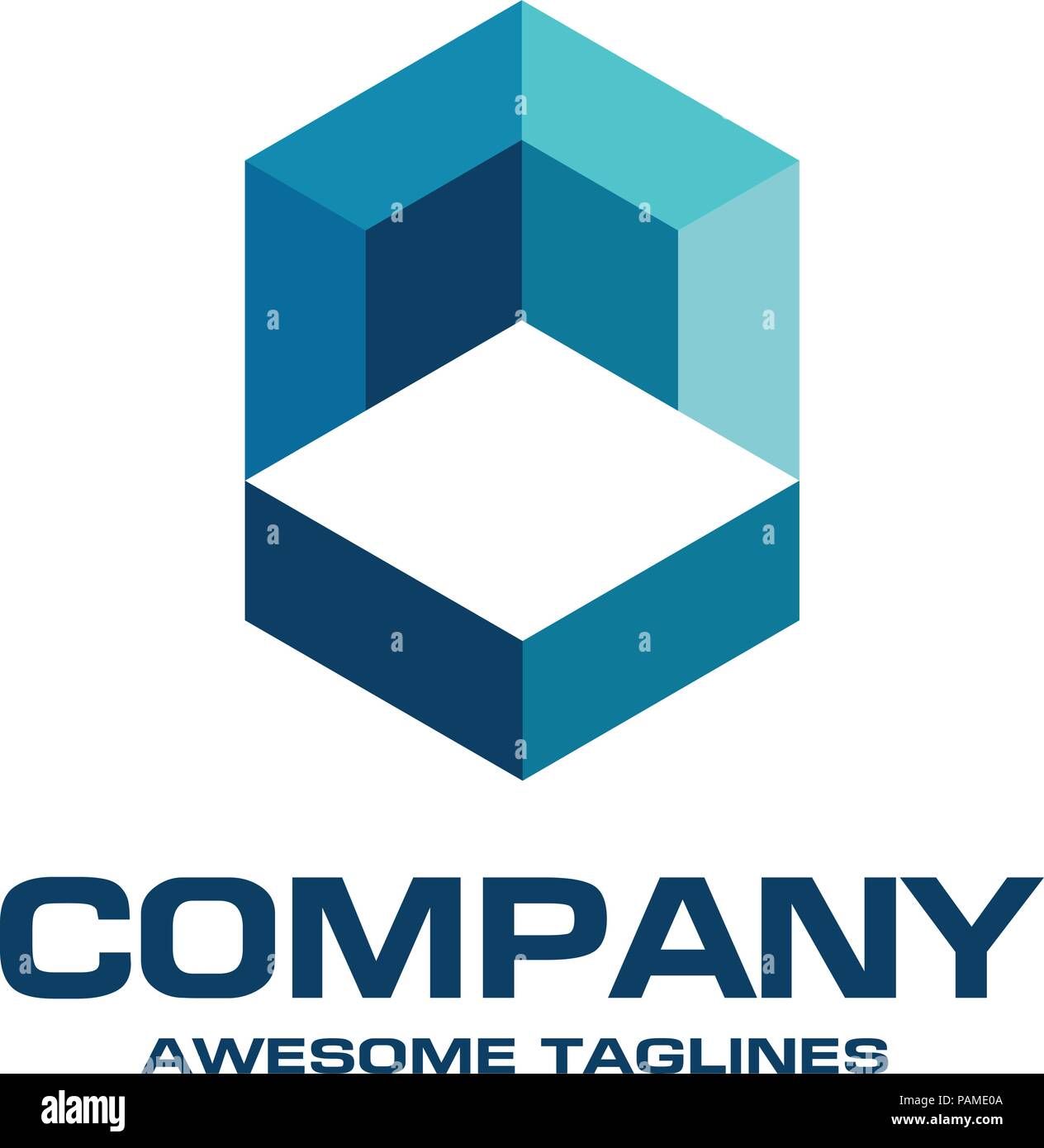 Edilizia e concetto di logo, la costruzione dell'edificio illustrazione immobiliare di logo, vettore modello di logo Illustrazione Vettoriale