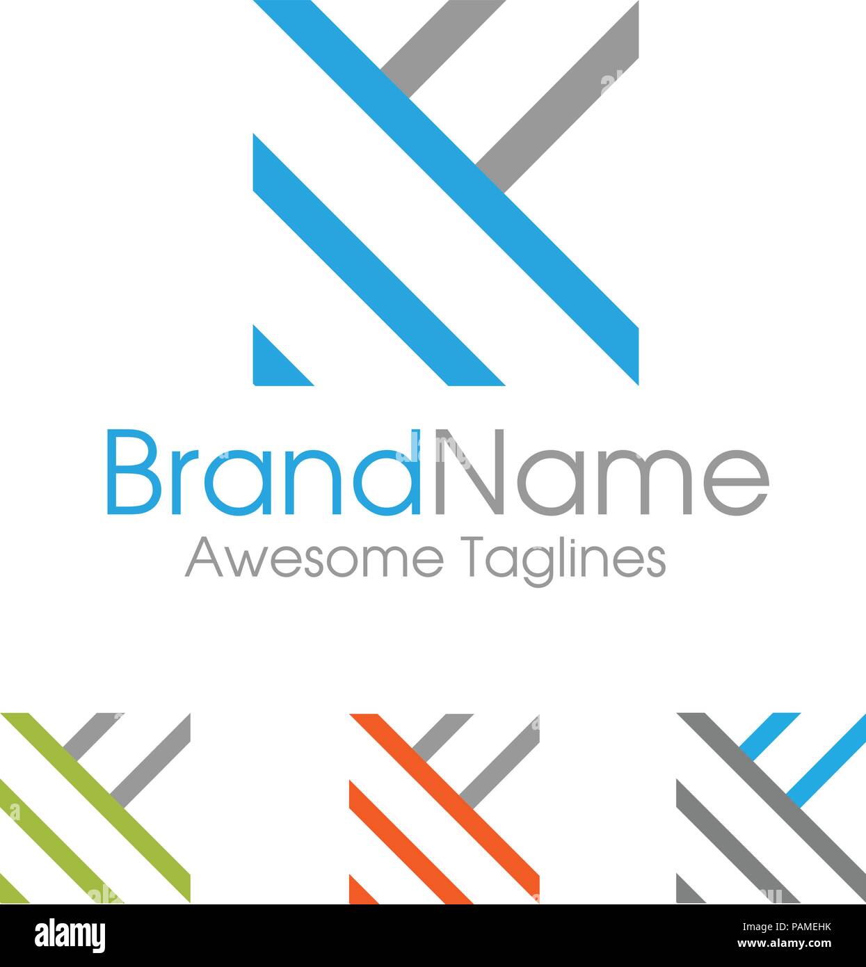 La lettera K logo design semplice modello business corporate. lettera k logo forma quadrata Illustrazione Vettoriale