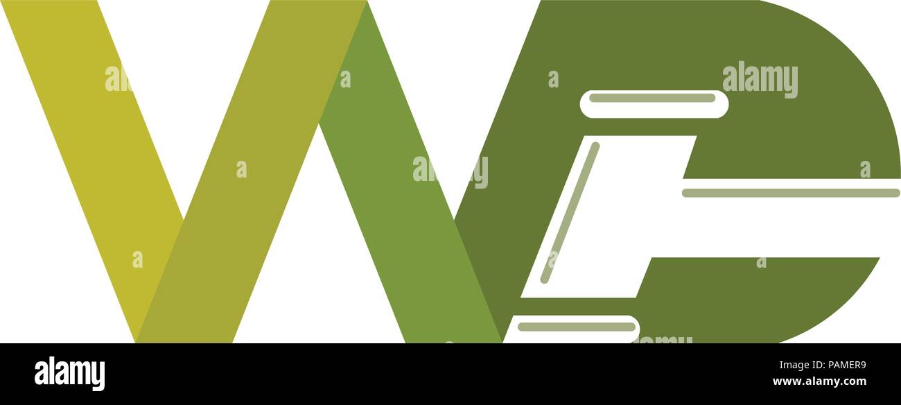 Lettera logo WD con la tecnologia digitale stile stile creativo, lettera W E D, WD vettore logo Illustrazione Vettoriale