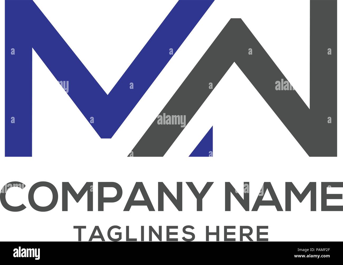 MW lettera logo design illustrazione vettoriale, modello M lettera vettore logo, lettera M e w vettore logo, creative lettera MW logo lettera Illustrazione Vettoriale