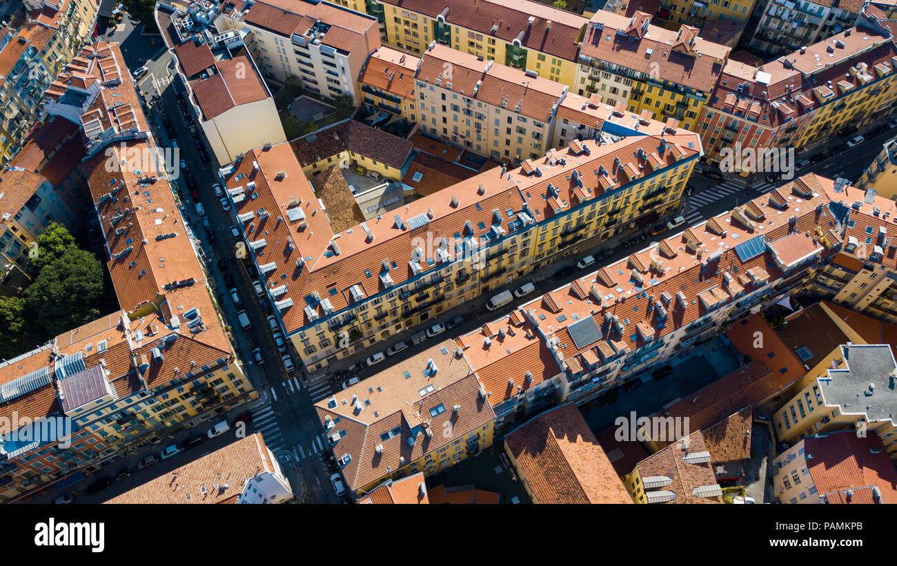 Quartier du Petit Marais Niçois, Porto, Nice, Francia Foto Stock