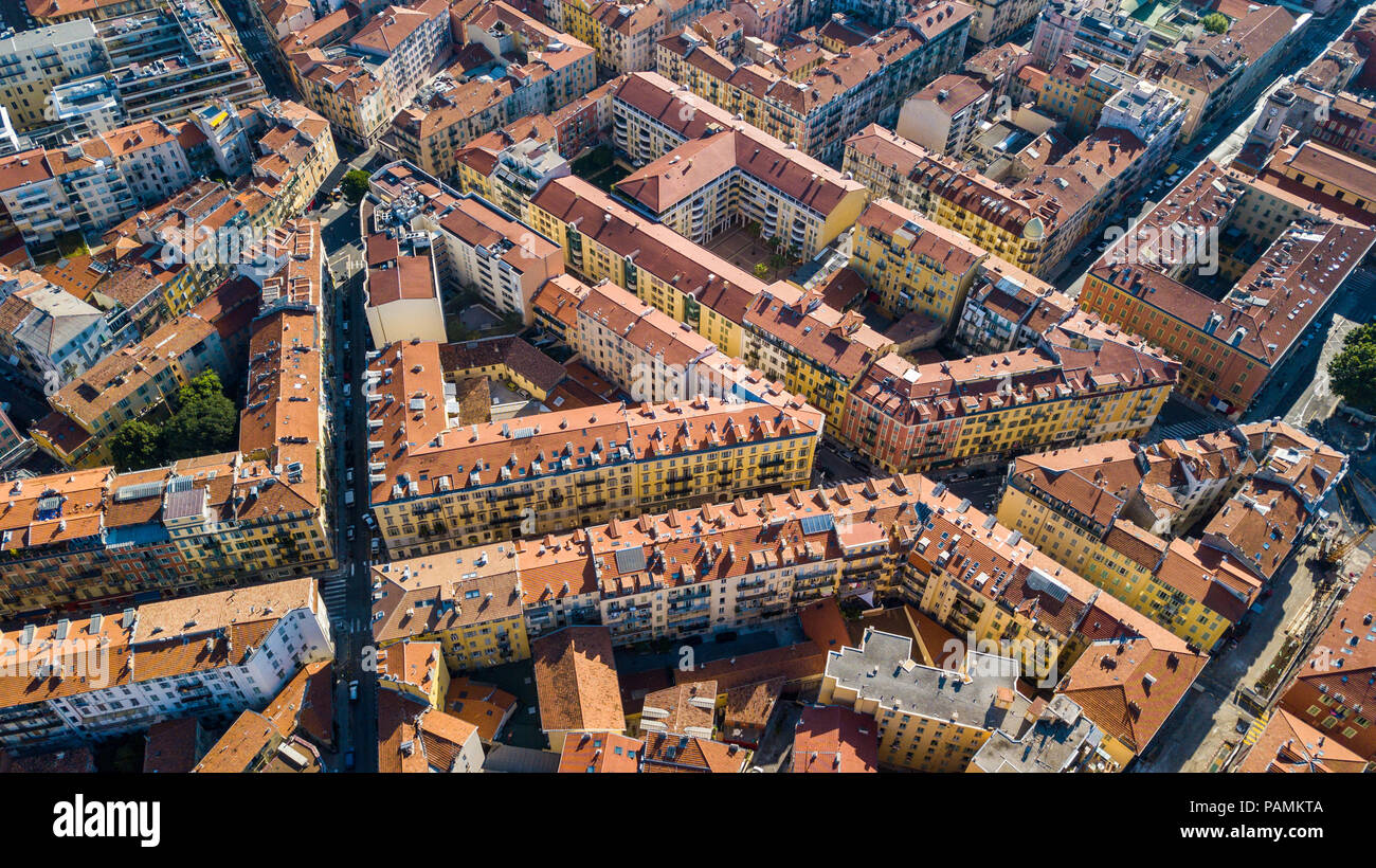 Quartier du Petit Marais Niçois, Porto, Nice, Francia Foto Stock