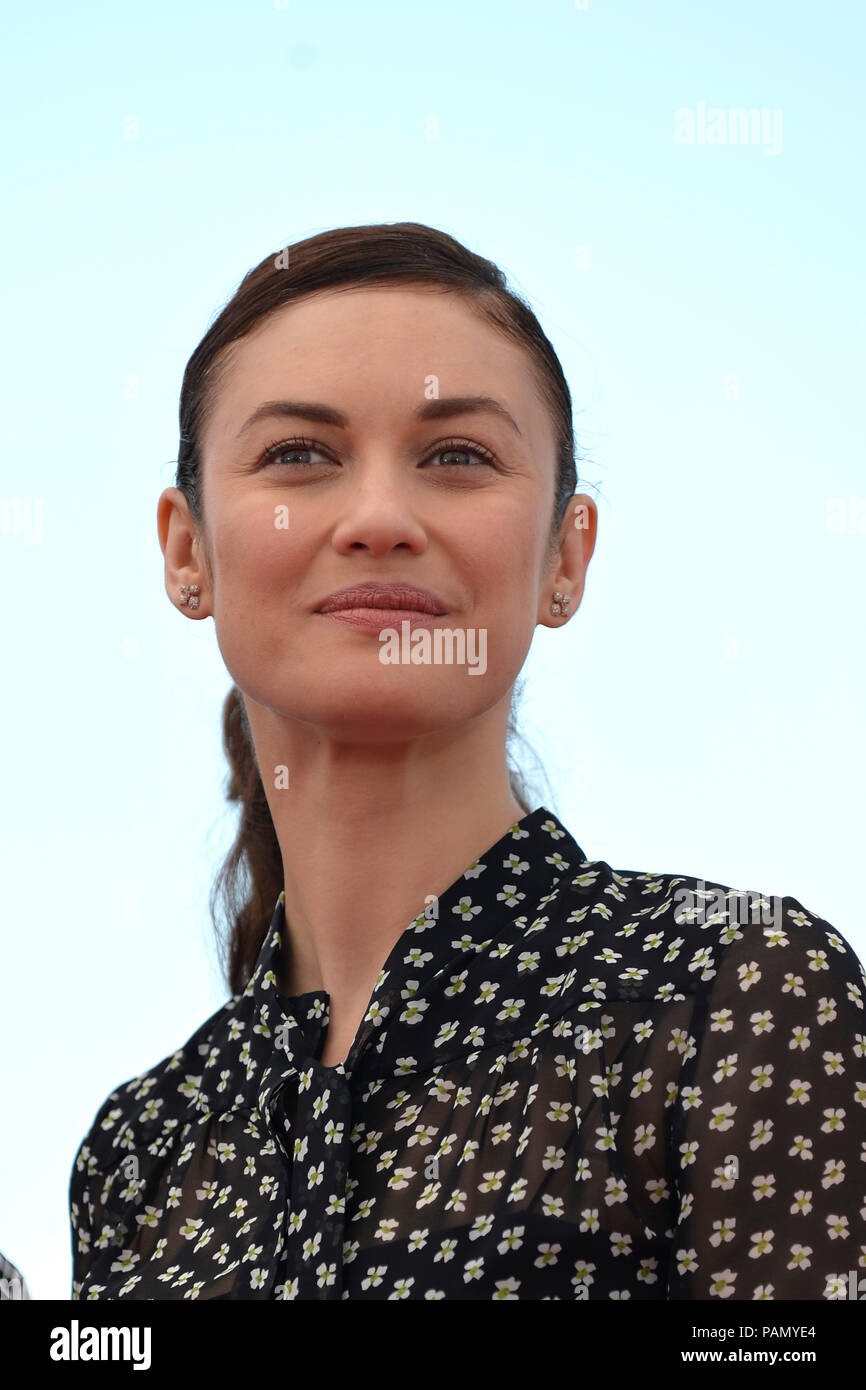 Settantunesima Cannes Film Festival: attrice Olga Kurylenko qui per la promozione del film "L'uomo che ha ucciso Don Chisciotte - L'homme qui tua Don Quichotte', Foto Stock