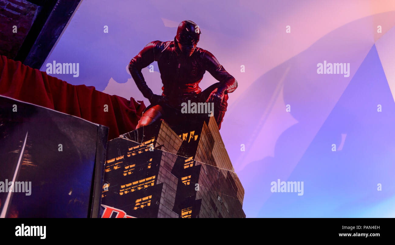 GENOVA, Italia - 4 Maggio 2016: Ben Affleck come il diavolo osa, Internazionale museo del cinema di Genova, Italia. Museo con collezioni di circa il popolare Ho Foto Stock