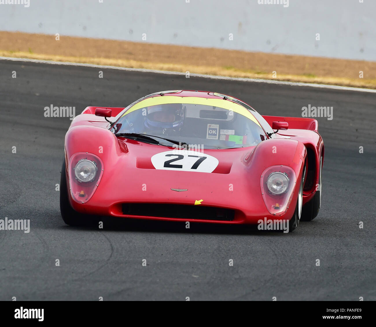 Yokohama Trophy, Maestri FIA Historic auto sportive, Daytona al crepuscolo, Silverstone Classic, luglio 2018, Silverstone, Northamptonshire, Inghilterra, il circuito ra Foto Stock