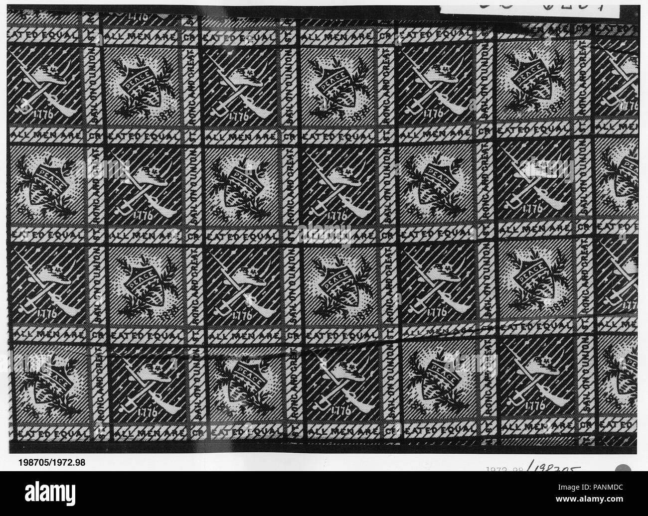 Pezzo stampato. Cultura: American. Dimensioni: 9 x 24 1/2 in. (22,9 x 62,2 cm). Data: ca. 1876. Museo: Metropolitan Museum of Art di New York, Stati Uniti d'America. Foto Stock