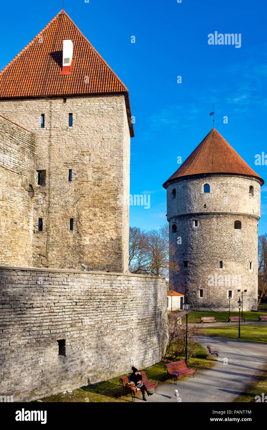 Kiek in de Kok torre, Tallinn, Estonia Foto Stock
