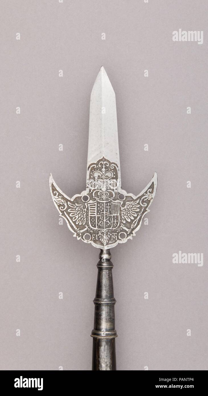 Partigiano. Cultura: austriaco. Dimensioni: L. 84 3/4 in. (215,3 cm); L. di testa 11 3/4 in. (29,8 cm); W. 4 5/8 in. (11,7 cm); Wt. 2 lbs. 4.4 oz. 1031.9 (g). Data: ca. 1750. Museo: Metropolitan Museum of Art di New York, Stati Uniti d'America. Foto Stock