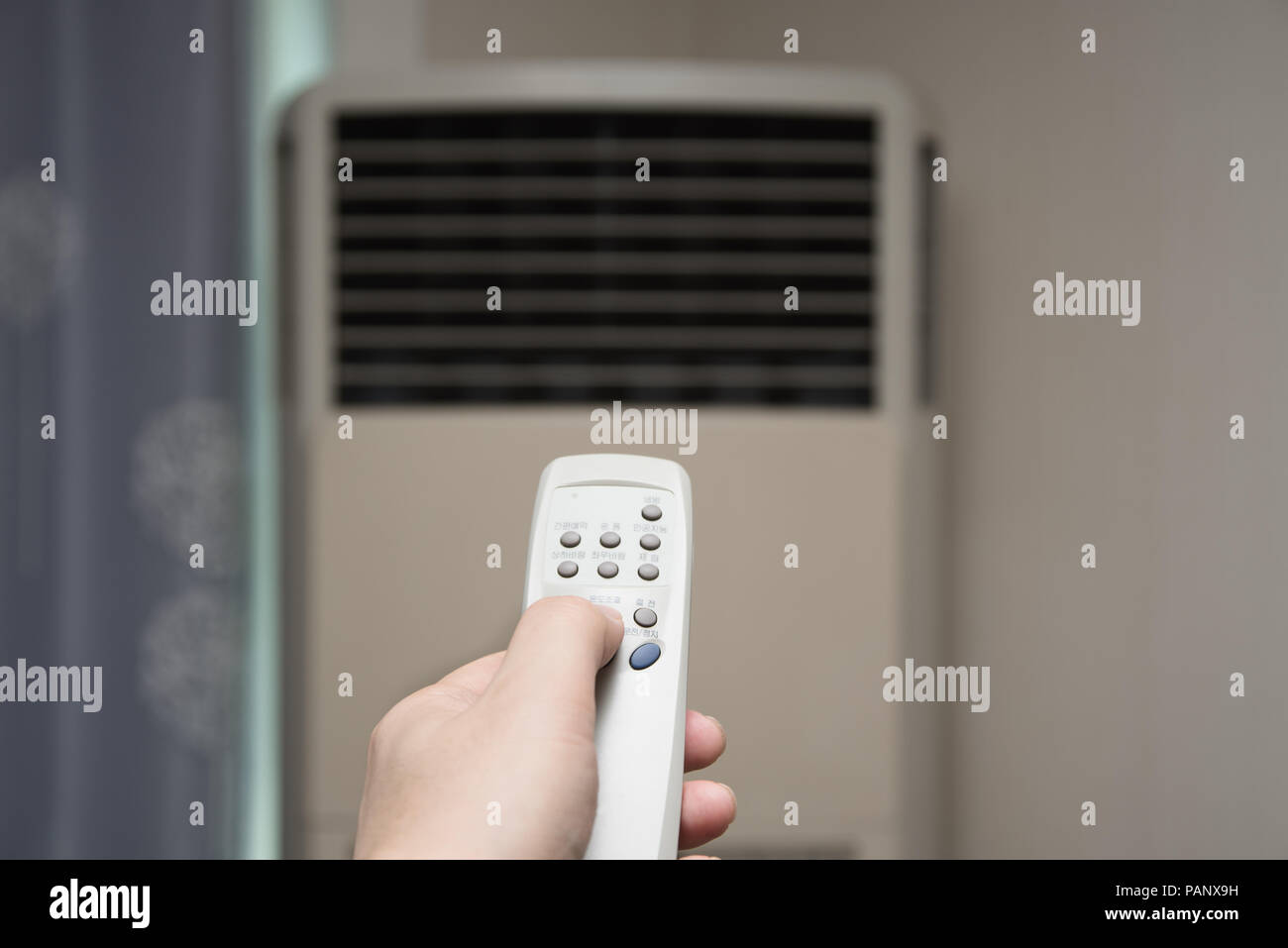 Aria condizionata a controllo tramite telecomando Foto Stock