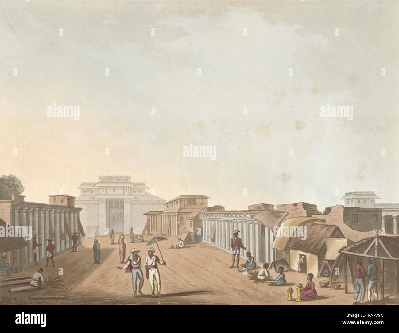 Una strada che conduce al Palazzo di Bangalore. Foto Stock