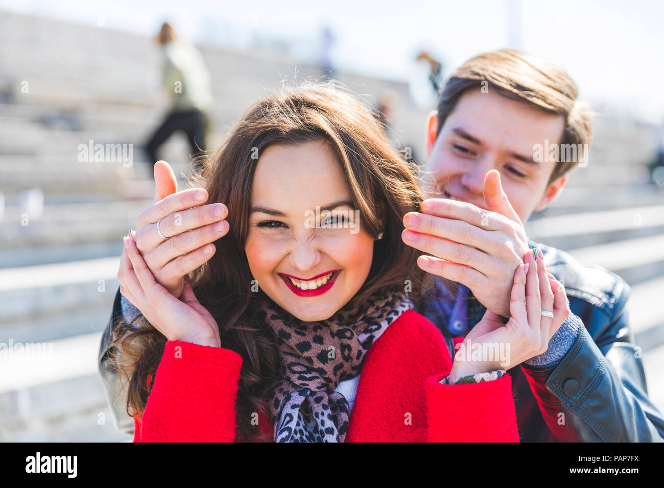 La Russia, Mosca, giovane dating e divertirsi Foto Stock