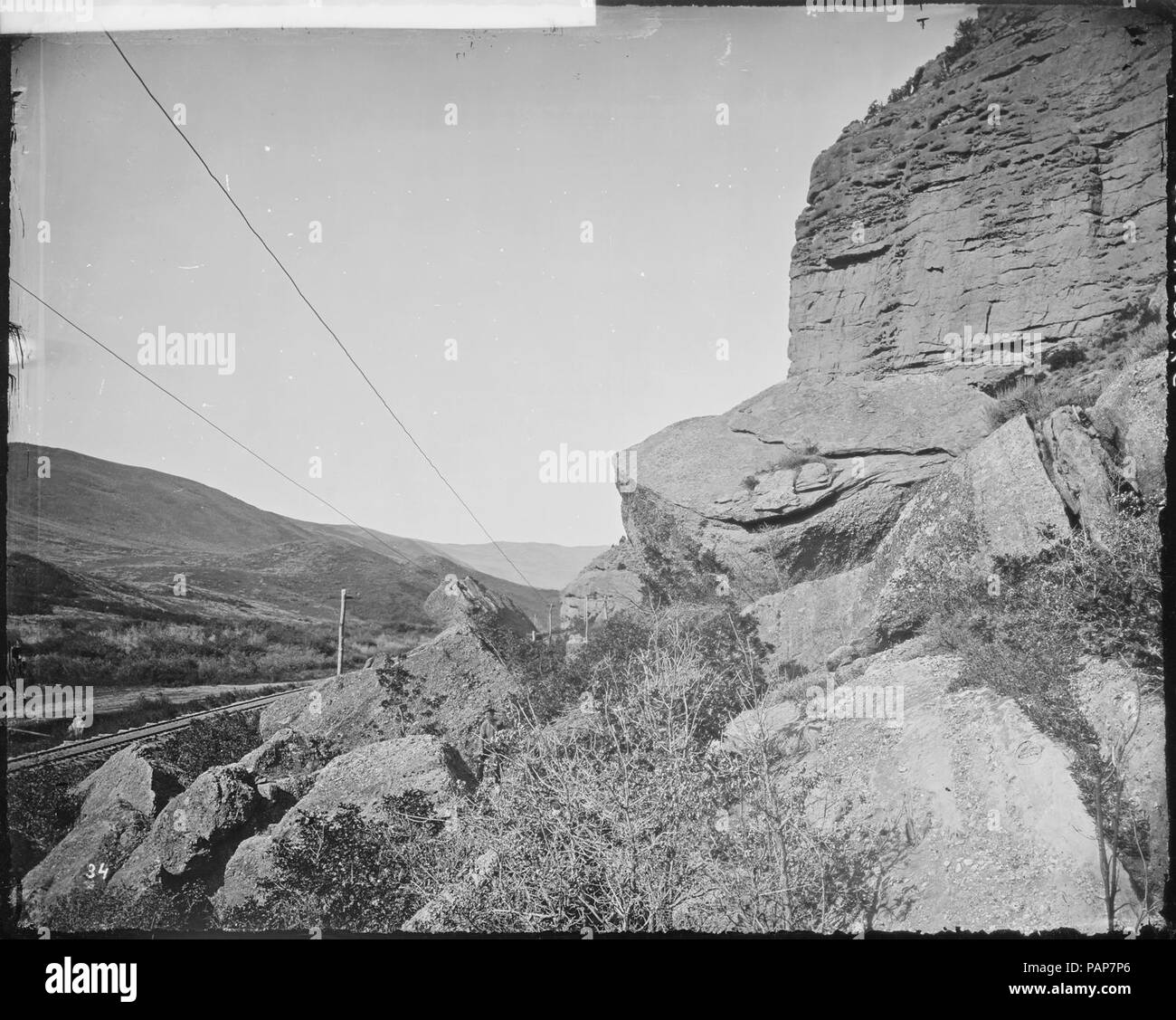 Uno studio tra le rocce del Canyon di eco. Summit County, Utah - Foto Stock