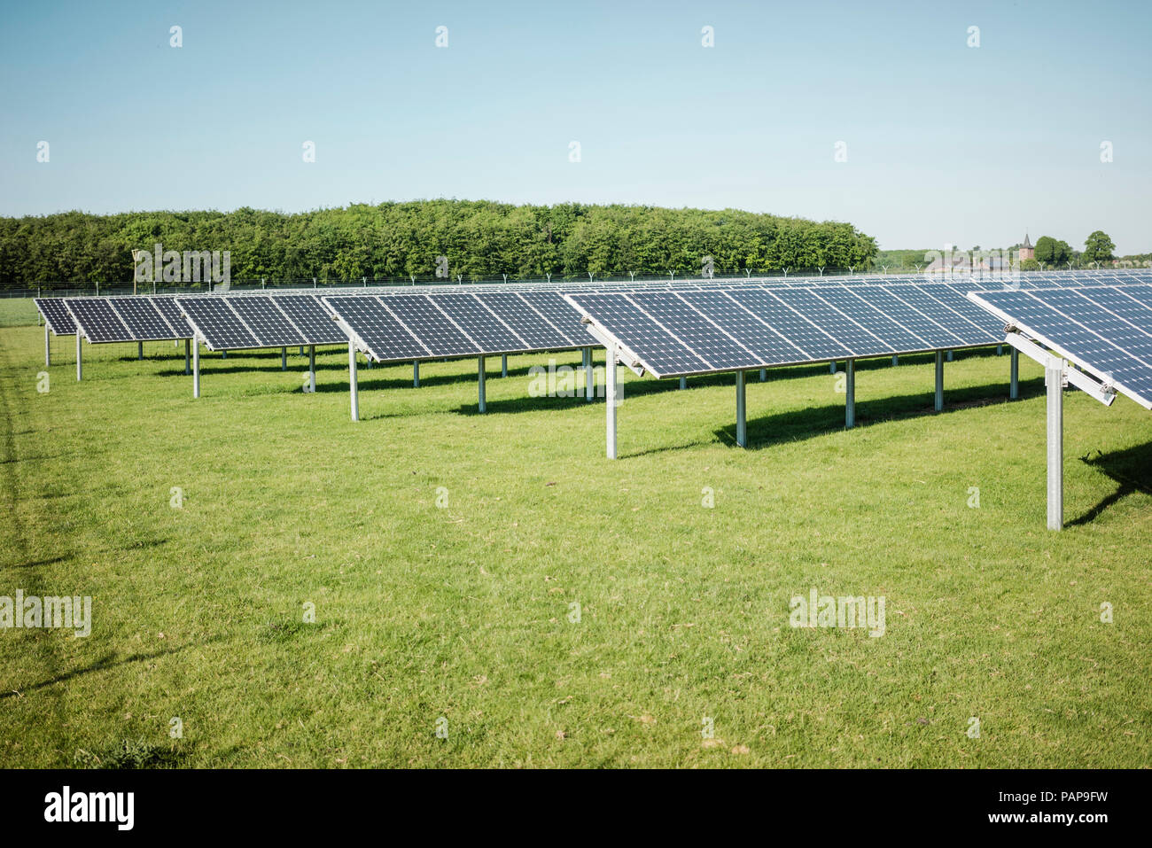 Germania, Kevelaer, impianto solare Foto Stock