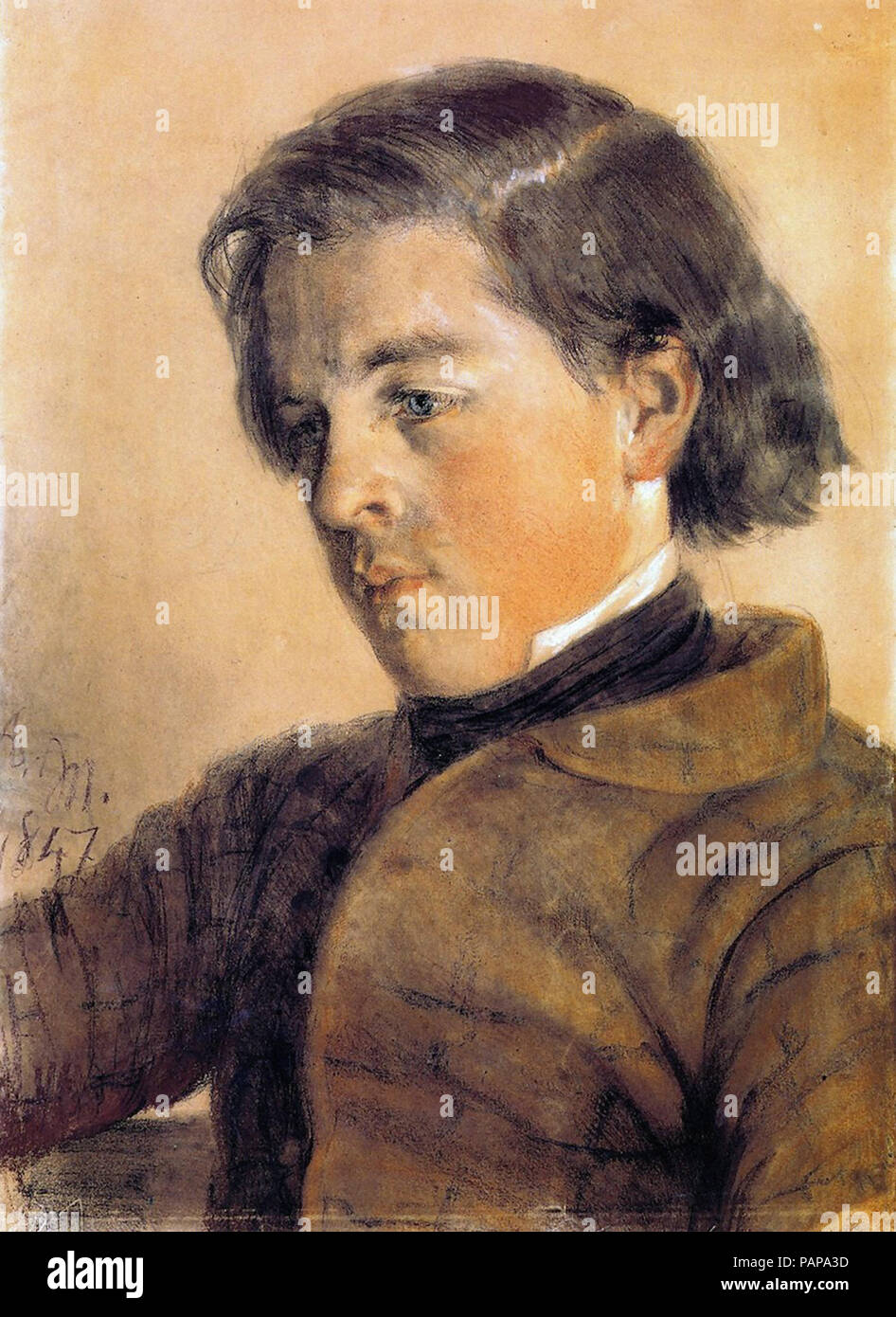 Menzel Adolph Von - Ritratto di Carl Johann Arnold Foto Stock