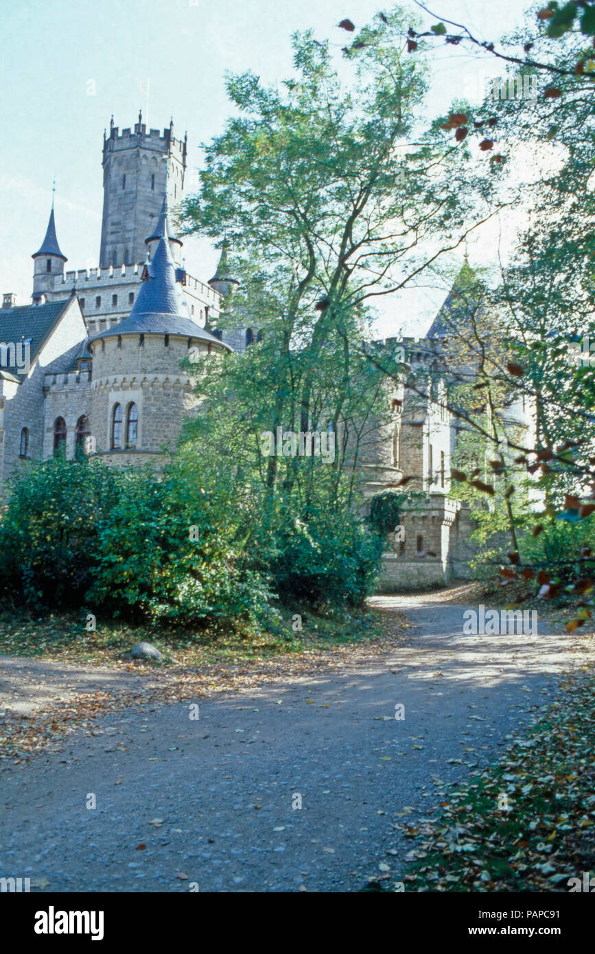 Schloß Marienburg bei Hannover, Deutschland 1981. Il Castello di Marienburg vicino Hannover, Germania 1981. Foto Stock