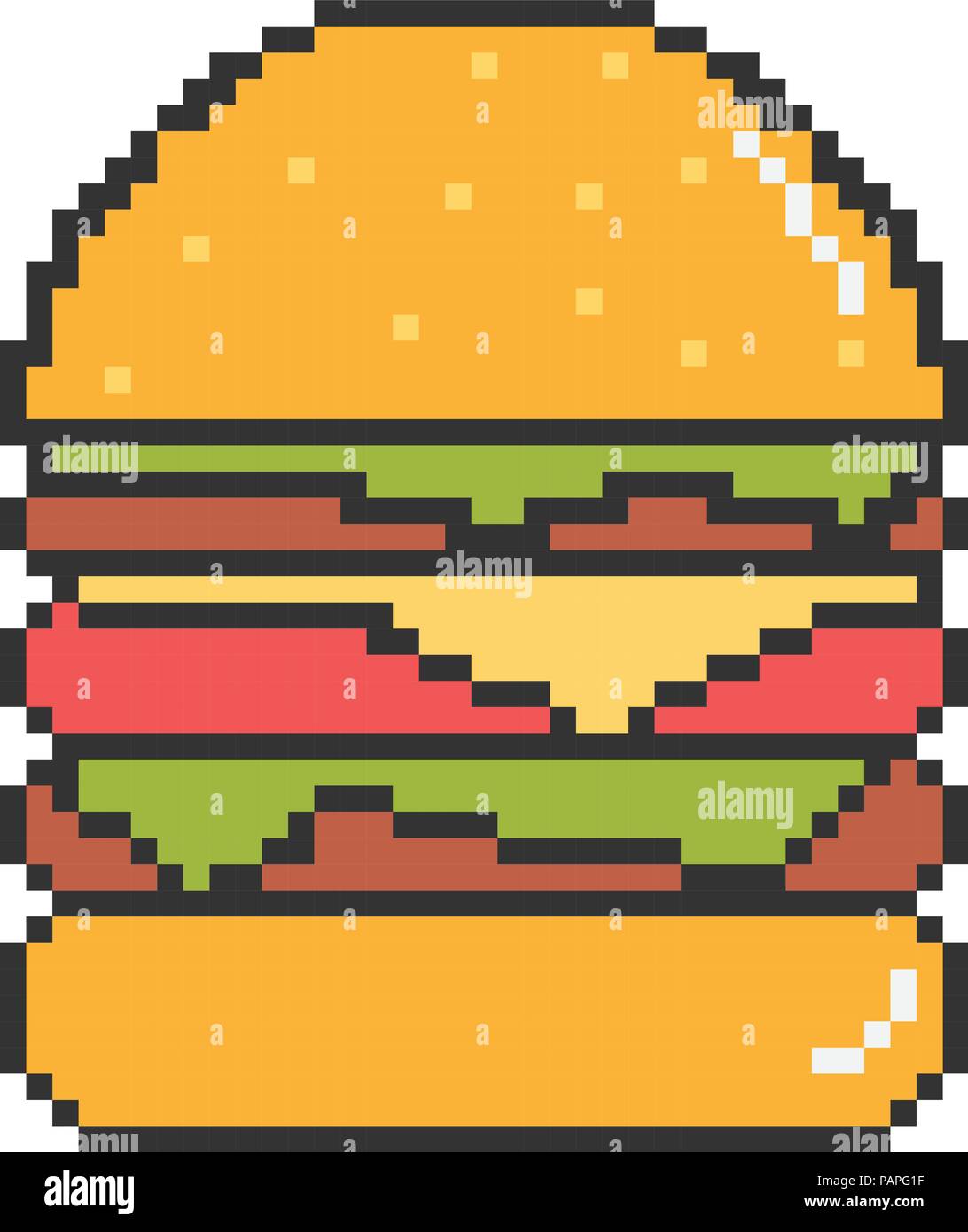 Vector migliori hamburger illustrazione Illustrazione Vettoriale
