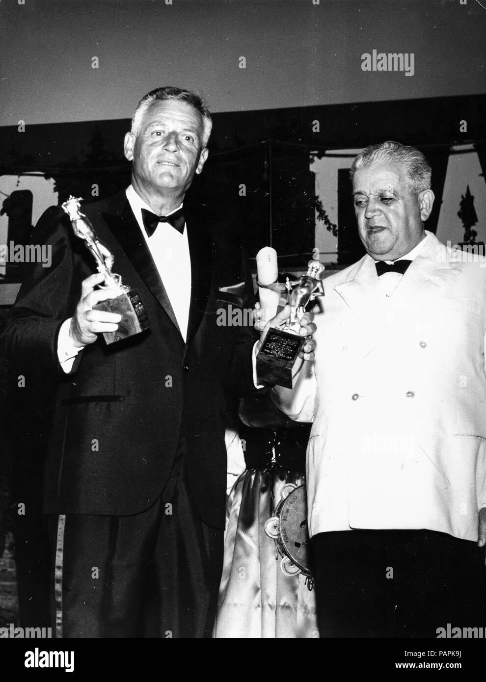 Stanley Kramer, Domenico magrì, David di Donatello, Taormina, 1968 Foto Stock