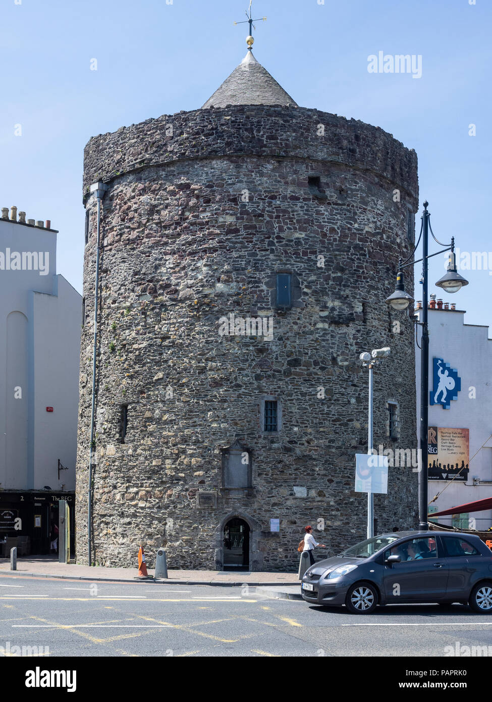 Torre di Reginald, Waterford, nella contea di Waterford, Repubblica di Irlanda. Il più antico edificio civile in Irlanda Foto Stock