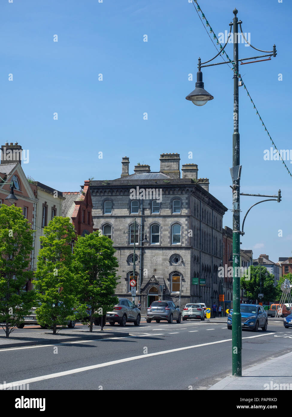 Post Office building, Custom House Quay, Waterford, nella contea di Waterford, Repubblica di Irlanda, Europa Foto Stock