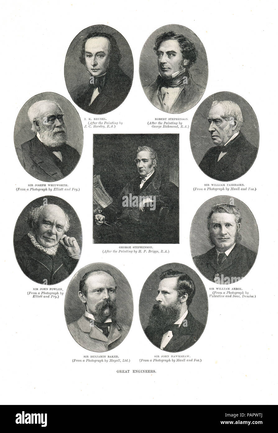Grandi tecnici dell'epoca vittoriana Foto Stock